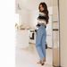 2023 Women's Fashion New European And American Cross-Border Long High-Waisted Wide-Leg Pants Street Style Washed_ecoleips.com