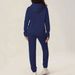 Women's Fleece-Lined Hoodie & Sweatpants Set – Trendy Casual Outfit With 0002 Print (Pinkish/Apricot/Dark Blue, S-XXL)_ecoleips.com