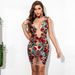 Mesh Flower Embroidery Sequins Sleeveless Dress for Women Sexy Nightclub Skirt European And American Style Foreign Trade_ecoleips.com