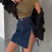 Women's Clothing High Waist Denim Skirt Women's Spring And Summer Design Zipper Ins Style Short Skirt_ecoleips.com