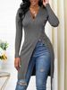 Aria Basics Aria Basics 2026 Autumn/Winter Independent Station European And American Foreign Trade Women's V-neck Long-sleeve_ecoleips.com