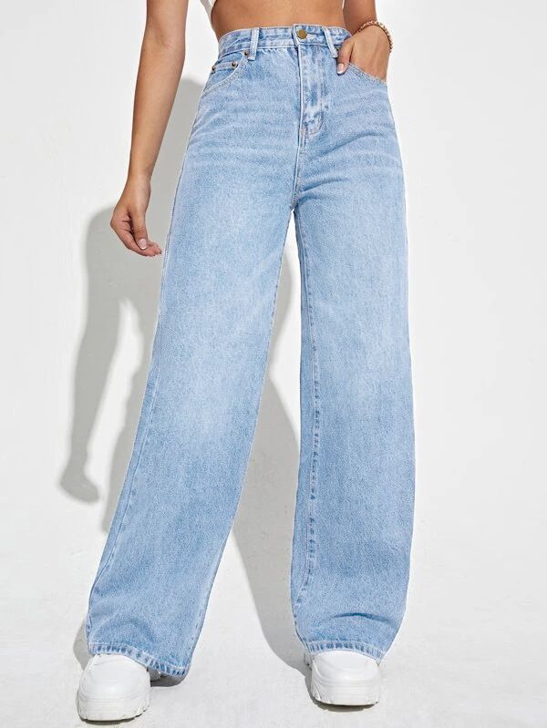 Women's Clothing New Jeans Women's Loose Straight Ladies_ecoleips.com