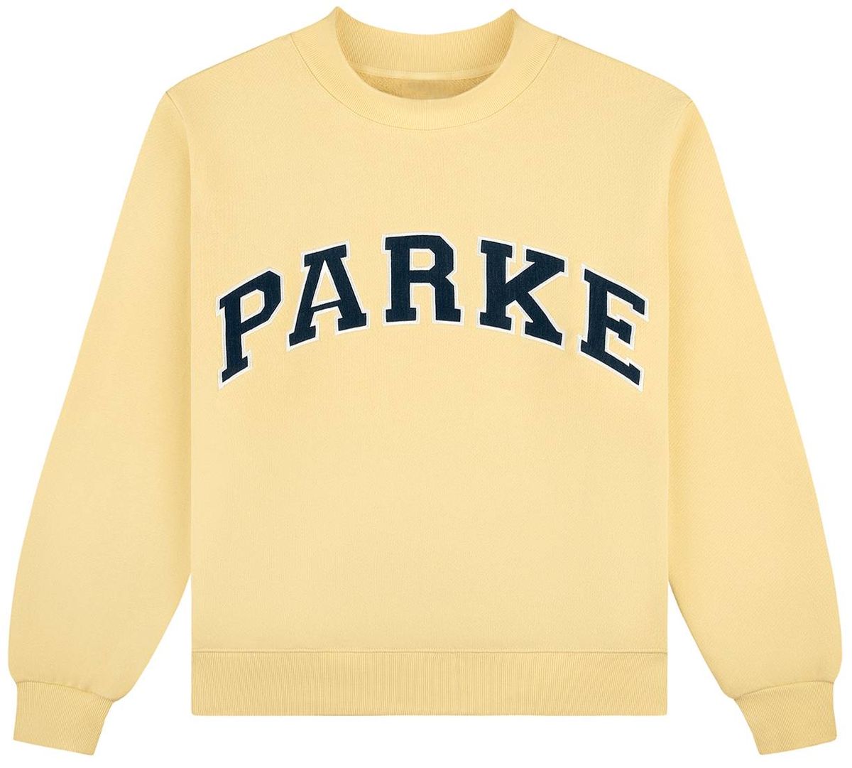 Parke Oversized Mockneck Sweatshirt – Yellow Varsity_ecoleips.com