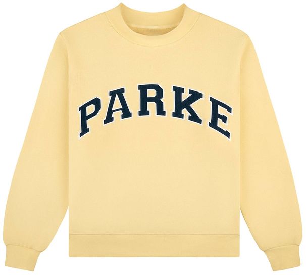 Parke Oversized Mockneck Sweatshirt – Yellow Varsity_ecoleips.com