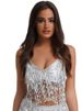 K Sequin Performance Top, Belly Dance Tassel Top, Nightclub Stage Suspender, Party Bra_ecoleips.com