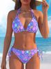 Women's Clothing Women's Sexy Tropical Print Two Piece Swimsuit Style Bikini Set For Vacation Beachwear For Formal & Casual For Women_ecoleips.com