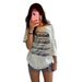 Women's Casual Loose Summer Knit Top Motorcycle Print off Shoulder T-Shirt European American Style Streetwear Short Sleeved Sexy Clothing_ecoleips.com