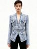 K New Style Slim Fit Belt Denim Suit Jacket Jacket_ecoleips.com