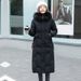 "Elegant Long Puffer Coat For Women – Knee-Length Winter Jacket With Faux Fur Trim (L-4XL, Slim Fit & Warm)"_ecoleips.com