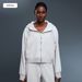 Women's Autumn/Winter Fleece Lined Warm Sweatshirt, Solid Color, Loose Fit, Hooded, Zipper, Commuter Casual Sports Jacket D25130_ecoleips.com
