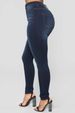 Women's High Waist Stretchy Skinny Jeans - Slimming & Comfortable Denim Pants For Work & Casual Wear (Black, Dark Blue, Light Blue)_ecoleips.com