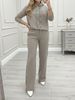 New Spring Collection Women's Patchwork Leopard Print Hooded Top With Pocket Straight Leg Pants Set Loose Fitting Style_ecoleips.com