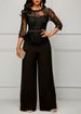 "Elegant Lace Jumpsuit For Women - Sexy Party Wear, Breathable & Comfortable, S-5XL (Red, Green, Black, Bluish)"_ecoleips.com