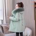 Women's Clothing Cotton Coat Women Winter New Fashion Warm Thick Down Cotton Coat Women's Medium And Long Cotton Coat Women's Clothing Coat_ecoleips.com