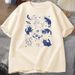 Retro Cats In Space 90s Graphic T Shirts Vintage Astronaut Cats T-Shirt Funny Kitten Tshirt Print Comfortable Round Neck T Shirt_ecoleips.com