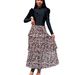 Muslim Swimsuit Summer Long Sleeve Beach Leopard Print Three Piece Swimsuit Women's Sun Protection Style Swimwear_ecoleips.com