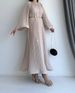 Women's Clothing Autumn New Long Skirt Temperament Pleated Trumpet Sleeve Long Dress_ecoleips.com