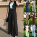 American Cross-border Foreign Trade New Women's Clothing Fashionable And Simple Casual Vest, Vest, Wide-leg Trousers Set, Two-piece Set For Women_ecoleips.com