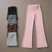 Women’s Clothing- Summer New Hot Girl V Waist Knot Flared Trousers Female Sensual Low Waist Comfortable Yoga Sports Casual Pants_ecoleips.com