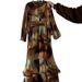Round Neck Long Sleeve Dress - Oversized Casual Maxi Dress (Breathable & Comfortable Trendy Loose Fit For Everyday Wear)_ecoleips.com