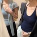 K New Style Of U-shaped Vest With Chest Cushion And Hanging Neck, Suitable For External Wear, Slim Fit And Slimming, Hollowed Out And Beautiful Back_ecoleips.com
