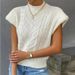 Aria Basics Foreign Trade 2026 Spring Autumn New Fashion Women's Sweater European And American Style Twisted High Collar Vest_ecoleips.com