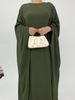 Women's Clothing Waist Bat Sleeve Dress Waist Bat Sleeve Dress_ecoleips.com