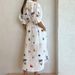 2026 New Spring Women's Clothing European And American Cross-Border Fashionable Tie-Waist Printed Shirt Dress_ecoleips.com