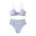 Women's Clothing Fashionable Floral Print Three Piece Bikini Set For Women All Over Print For Formal & Casual For Women_ecoleips.com