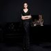 Women's Clothing Sequined Long Banquet Slim Fishtail Elegant Lady Party Annual Meeting Host Evening Dress_ecoleips.com