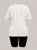 Summer Women's Casual And Fashionable Butterfly Graphic Printed Loose T-shirt Shorts Two-piece Sportswear Suitable For Daily Wear-147_ecoleips.com