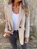 2025 Coat European And American Cross-Border Autumn/Winter New Women's Casual Woolen Lapel Button Pocket_ecoleips.com
