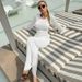 European And American Best-Selling Clothing 2025 Summer New Fashion Sexy Backless Strap See-Through Dress Women's_ecoleips.com