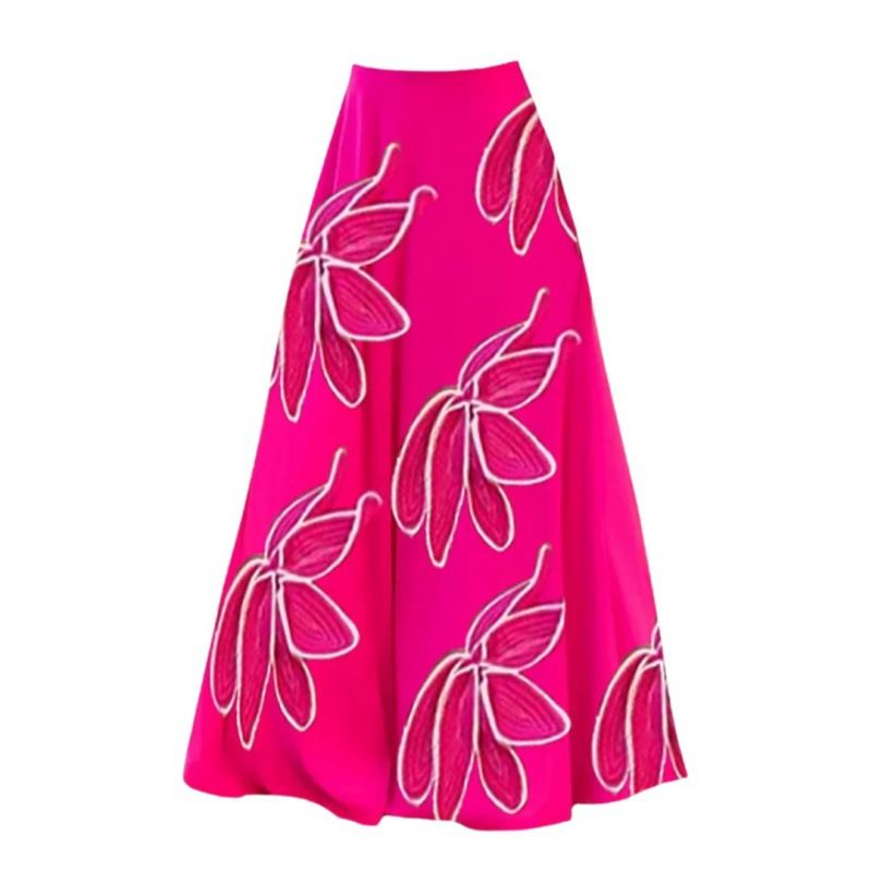 Women's Clothing Swimwear New Petal Decoration Fluorescent Color One Piece Swimsuit Holiday Suit Female_ecoleips.com
