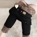 New Autumn And Winter Women's Jeans, High-waisted Stretch Fleece-lined Slim-fit Skinny Pants, Thickened Pencil Pants_ecoleips.com