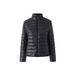 Women's Short Puffer Jacket With Stand Collar Slim Fit Warm Polyester Cotton Coat, Street Style Casual Outerwear For Fall/Winter (Black, Navy, S-XXL_ecoleips.com