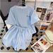 Women's Clothing Running Clothes Spring And Autumn New Short Zipper Sweater Fashionable Loose Sportswear Leisure Two Piece Suit Fashion_ecoleips.com