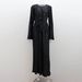 Women's Clothing Muslim Round Neck Lantern Sleeve Robe Elegant And Comfortable Dress_ecoleips.com