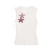 Women's Starfish Detail Sleeveless Top,Summer Chic Bodycon Cami With 3d Embellishment Versatile Sleeveless Design_ecoleips.com
