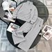 Women's Autumn Casual Color Block Striped Long Sleeve Top And High-Waist Wide-Leg Pants Set, Two-Piece Outfit_ecoleips.com