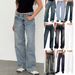 Women’s Clothing High Quality Women's Denim New Women's Straight Jeans_ecoleips.com