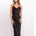 Women's Thin Satin Slip Dress Ruffled Backless Summer New Style Spring Sexy Dress_ecoleips.com