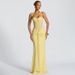 Summer New Women's Halter Neck See through Mesh Splicing Dress Solid Color Tie European American Export 2026_ecoleips.com