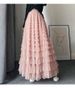K Net Lace Cake Dress New Style Midi Skirt A-line Long Skirt Puffy Tulle Skirt_ecoleips.com