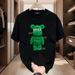 Women's Clothing Handsome Heavy Short Sleeved Cotton T Shirt Ins Trendy Street Loose Round Neck Top_ecoleips.com