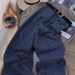 Korean Dark Blue Leopard Print Fleece-Lined Jeans For Women New Autumn Winter Fashion American Style Straight_ecoleips.com