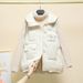 Trendy Hooded Puffer Vest For Women – Slim-Fit Quilted Sleeveless Jacket, Lightweight & Stylish (M-XXL, Khaki/Green/Black/Beige/Navy/Yellow)_ecoleips.com