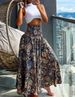 Women's Hot Summer Fashion High-waisted Slim Print Dresses For Women_ecoleips.com