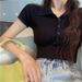 Women's Clothing Short Thin Knitted T Shirt Women's Summer Slim Polo Shirt Black Top Short Sleeved Bottoming Shirt_ecoleips.com