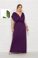Women's Clothing New Sexy Solid Color V Neck Loose Swing Dress_ecoleips.com